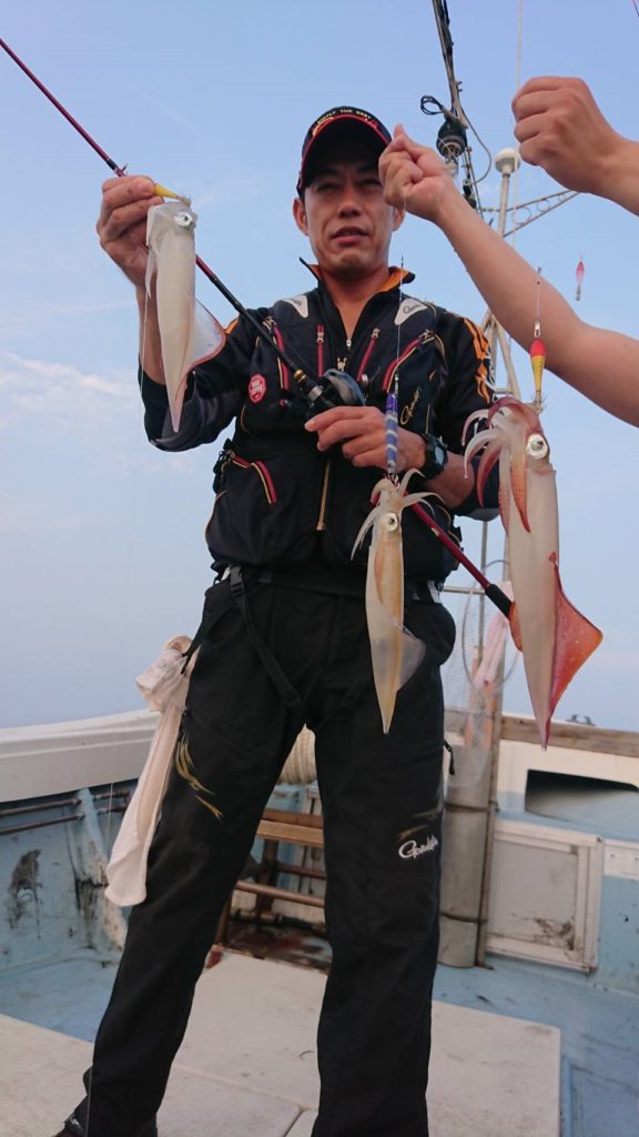8月5日 1便 白イカ釣り 釣果 山陰 鳥取県 境港の遊漁船 釣り船 第二光洋丸